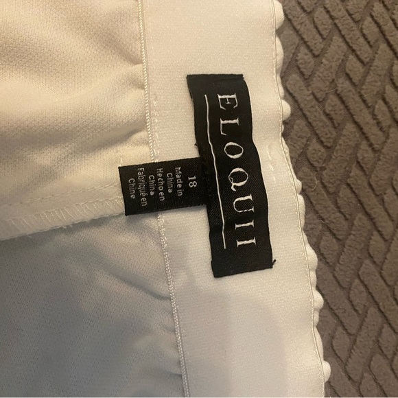 Women’s dress pants by Eloquii NWT Size 18 Ivory Color - Picture 3 of 4